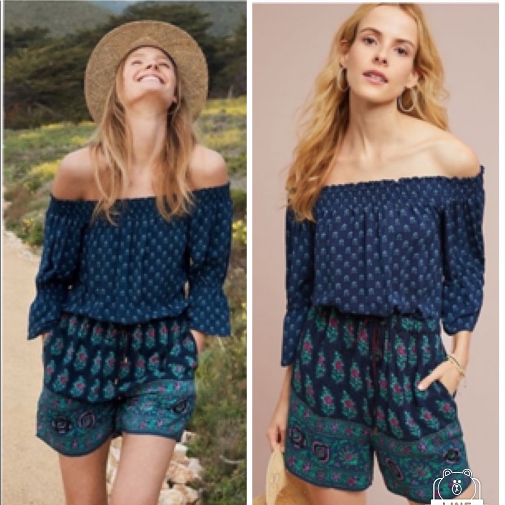Anthropologie - Kaleo Off The Shoulder Romper XS